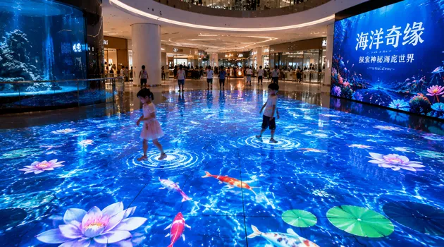 Application of LED Floor Display GT Series-Shopping Center